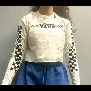 Vans cropped long sleeved tee